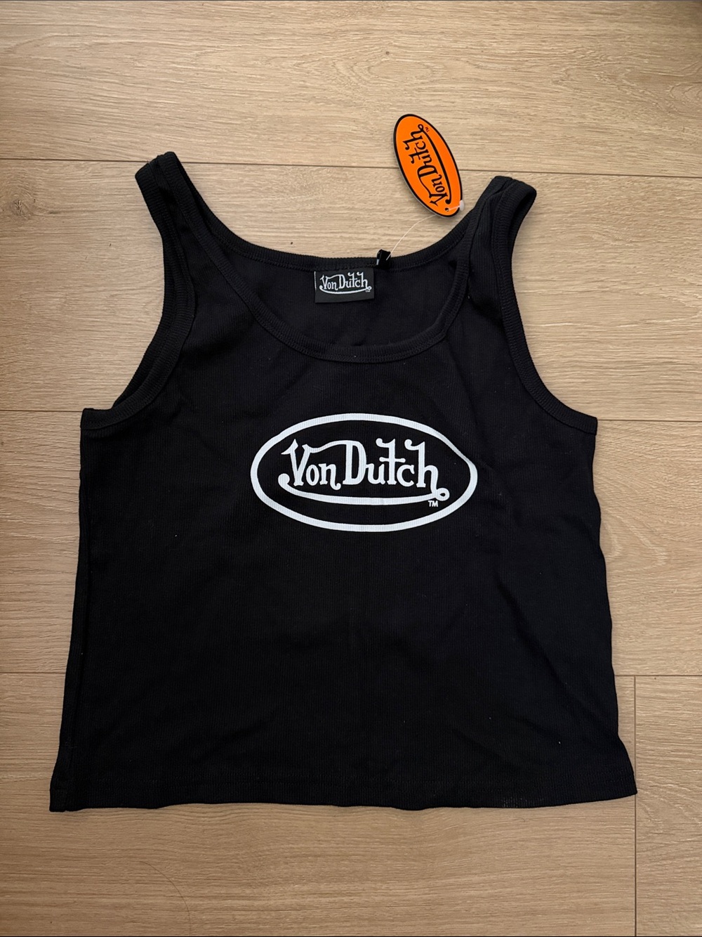 Von Dutch Black Tank with White Logo